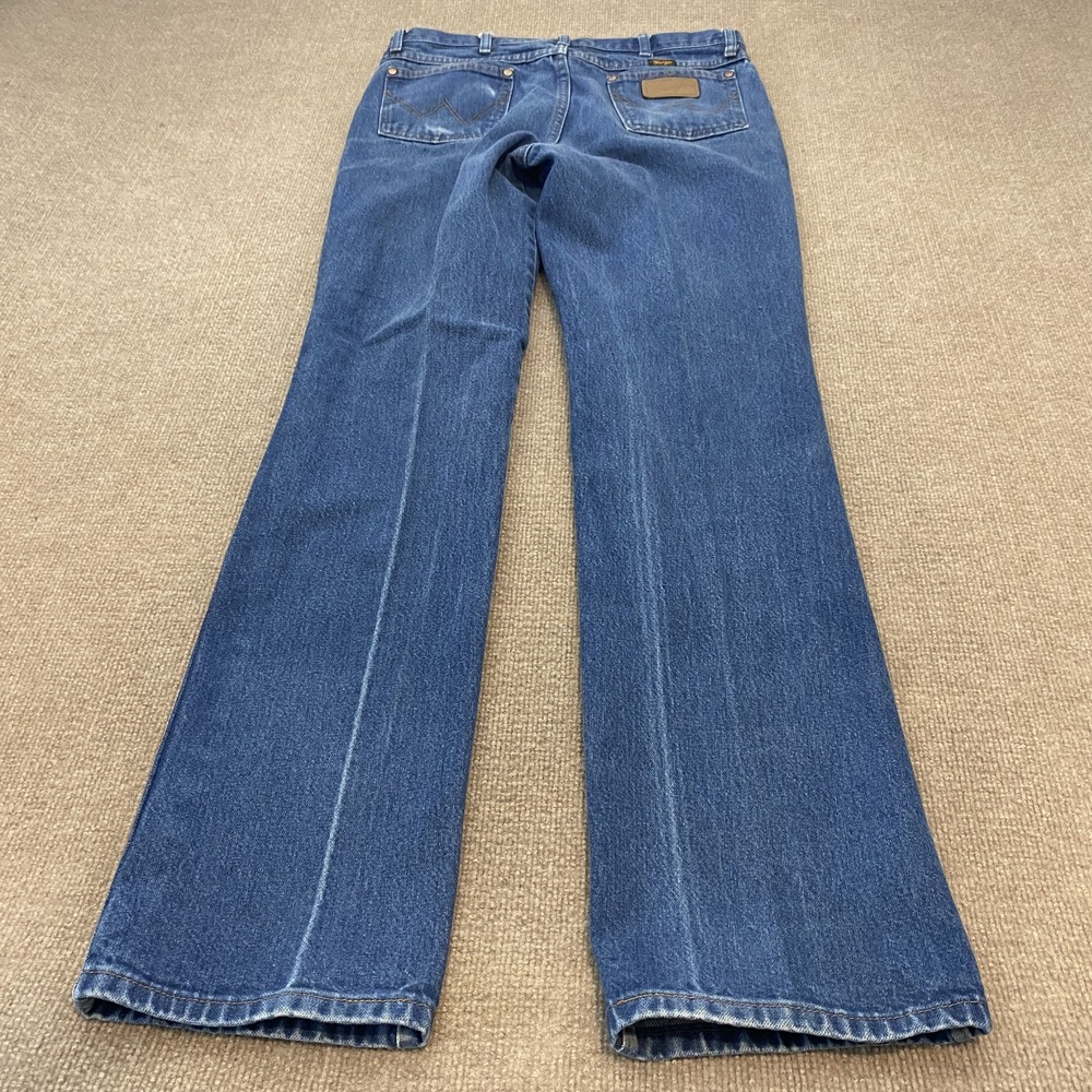 Wrangler Cowboy Cut Jeans Mens 34x36 Blue Med Wash Regular Straight Denim 936PWD